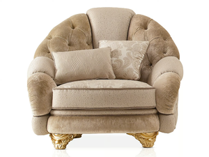 HARMONY - Tufted fabric armchair _ A.R. Arredamenti